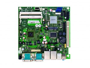 Das Mini-ITX-Mainboard D3003-S von Fujitsu, auf der Grundlage von Dash mit dem Server-Management-Plug-in SX von MegaRac XMS überwacht, wurde in dem Industrie-PC verwendet, den AMI auf der Embedded World 2013 zeigte. (Bild: Fujitsu Technology Solutions GmbH)
