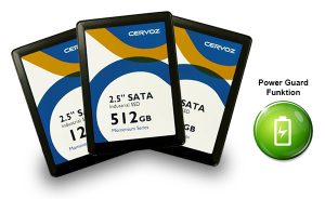 Die SSD-Serie mit Power Guard gibt es bei ICP mit Kapazitäten von 32GB ~ 512GB. (Bild: ICP Deutschland GmbH)