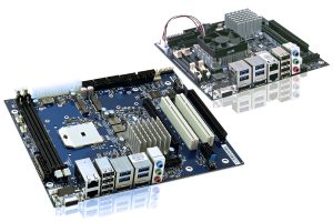 Kontron Embedded Mini-ITX Motherboard mit AMD R-Series APU sind voll ausgestattete, kosteneffiziente und qualitativ hochwertige Embedded Motherboards mit führender 3D/HD Grafik. (Bild: Kontron AG)